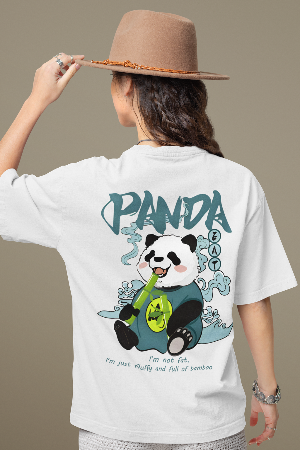 Fluffy Panda Oversized Tee