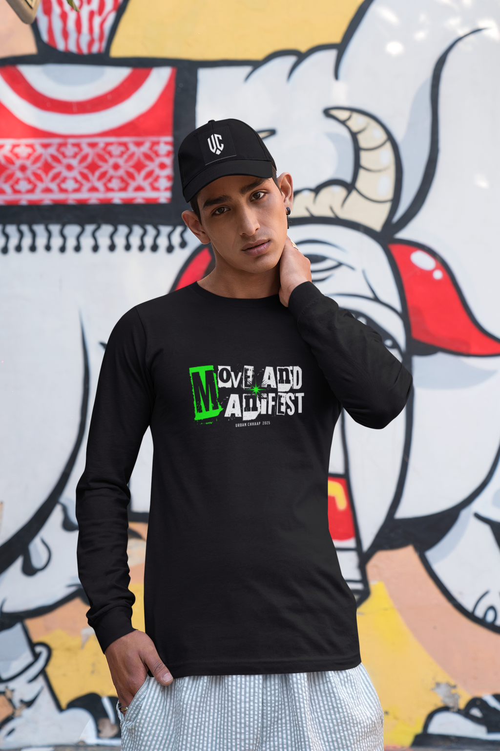 "Move and Manifest" Full Sleeve Unisex T-Shirt – Urban Chhaap Edition