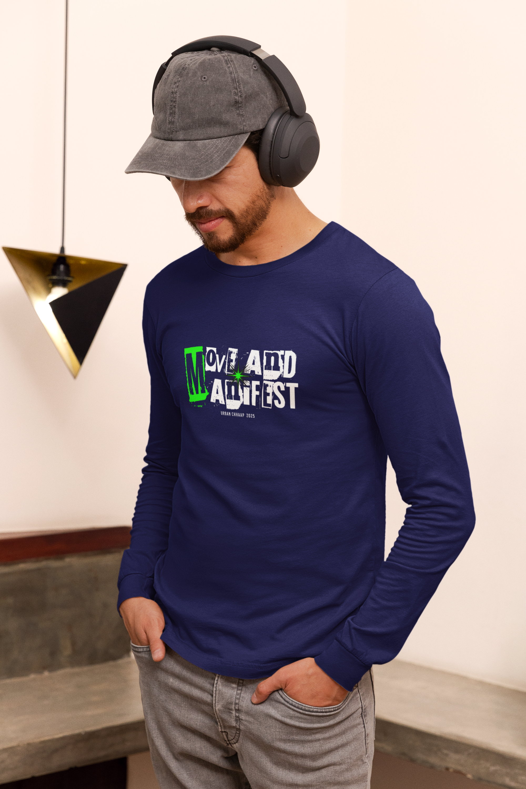 "Move and Manifest" Full Sleeve Unisex T-Shirt – Urban Chhaap Edition