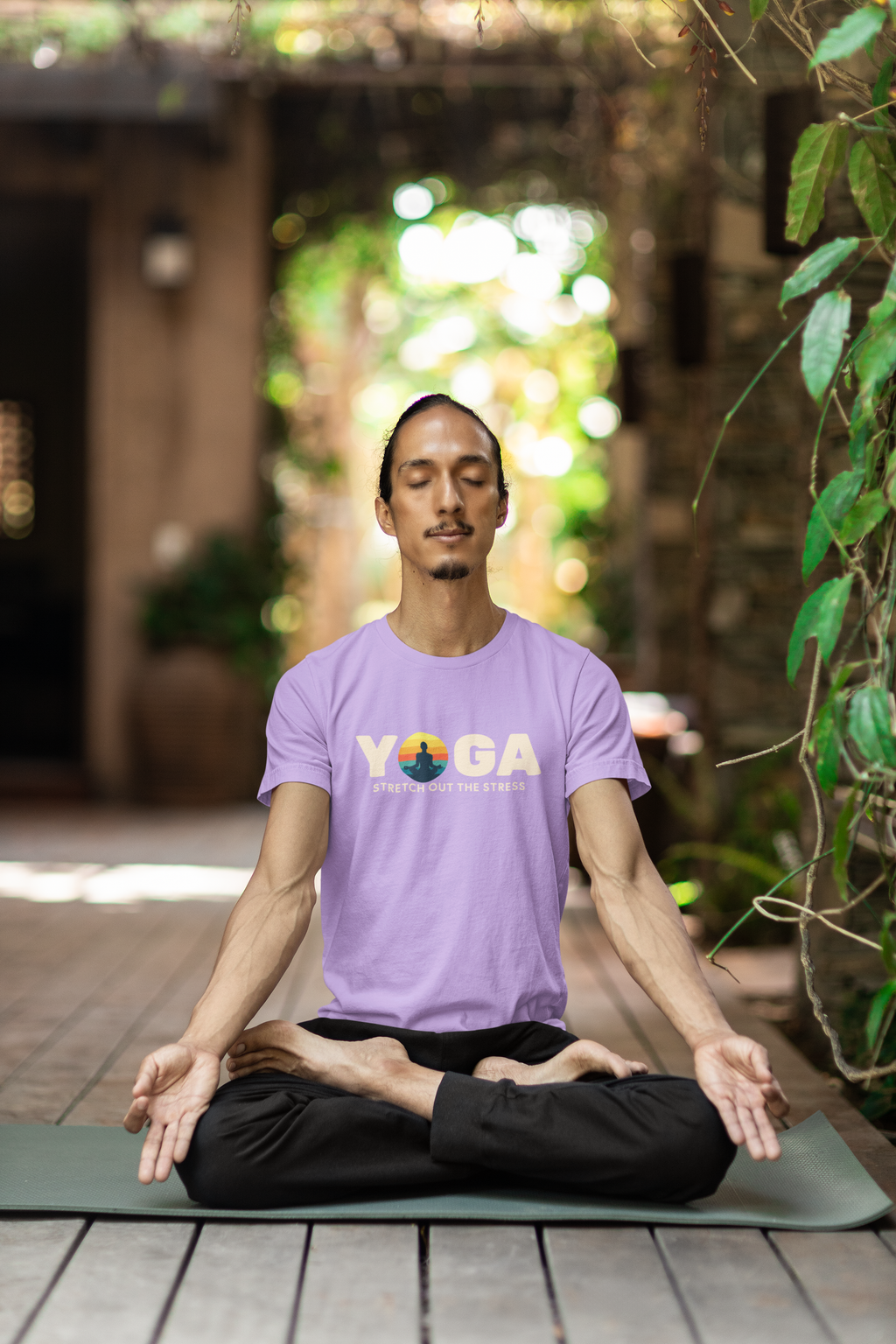 "Stretch Out the Stress" Yoga Tee
