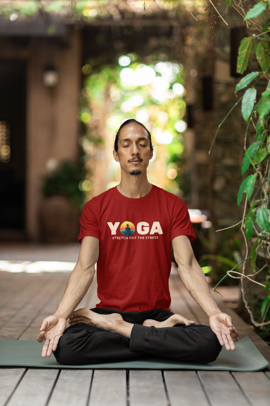 "Stretch Out the Stress" Yoga Tee