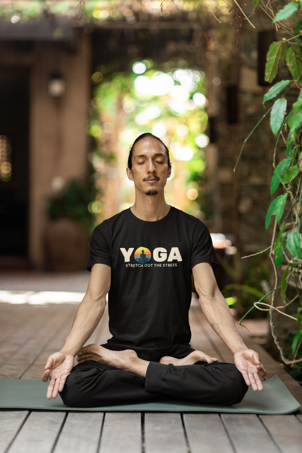 "Stretch Out the Stress" Yoga Tee