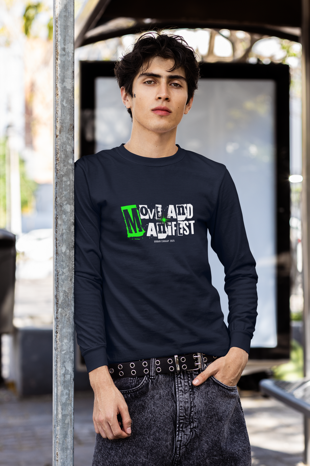 "Move and Manifest" Full Sleeve Unisex T-Shirt – Urban Chhaap Edition