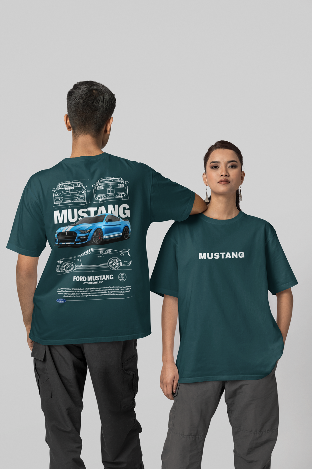 Ford Mustang GT500 Shelby Edition Unisex Oversized Tee