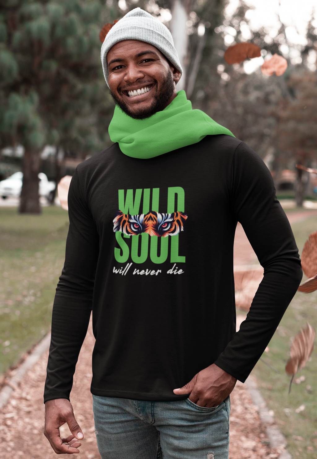“Wild Soul Will Never Die” Full Sleeve T-Shirt – Jungle Grit Edition